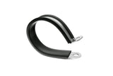 HPS 1-5/16" (33mm) ID Stainless Steel Cushion Loop Clamp (10pcs Pack) for Tube, Wire and Hose, Black Rubber EPDM