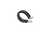 HPS 7/8" (22mm) ID Stainless Steel Cushion Loop Clamp (10pcs Pack) for Tube, Wire and Hose, Black Rubber EPDM