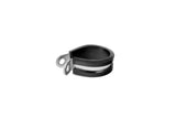 HPS 3/4" (19mm) ID Stainless Steel Cushion Loop Clamp (10pcs Pack) for Tube, Wire and Hose, Black Rubber EPDM