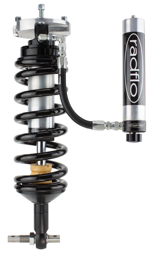 Radflo OE Replacement 2.5 Front Coilover Kit Ford F150 2005+ 4WD With Remote Reservoir Extended