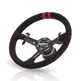 FuelTech racing steering wheel with paddle shift. 