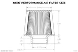 HPS Performance 2.75" Air Filter, 8" Length, 4.75" Base, 4" Top, HPS-4336