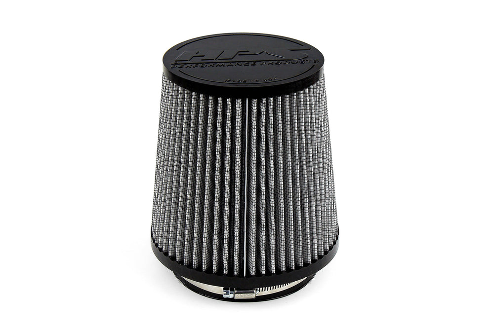 HPS Performance 5 inch Air Filter 8 inch Length 7 inch Base 5-3/8 inch Top HPS-4338