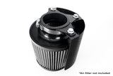 HPS Performance Universal Air Intake Filter Aluminum Heat Shield, Black, HSK-404