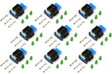 Plug and Pins Only - Ford Coyote 2nd Generation Ignition Coil Plugs - 2015-2017 (Set of 8)