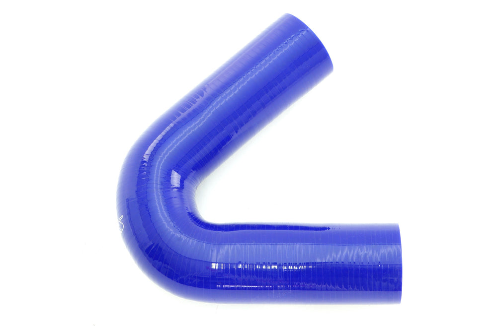 HPS 4 inch 102mm Silicone 135 Degree Elbow Coupler Hose High Temp 4-ply Reinforced Blue