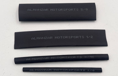Almanzar Motorsports single wall heat shrink 1/8" to 5/8" per foot