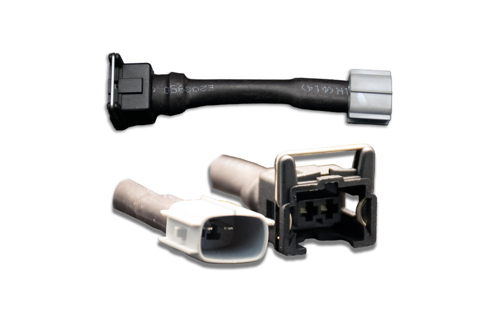 Set of 4 Jetronic/EV1 (female) to Toyota (male) injector plug adaptors (padpjtot4)