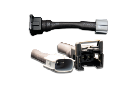 Set of 4 Jetronic/EV1 (female) to Toyota (male) injector plug adaptors (padpjtot4)