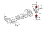 Rear Diff Mounting Polyurethane Bushing - Audi - 55mm - Street hardness