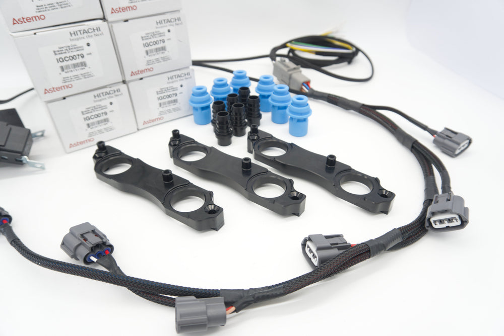 Autosports Engineering 2JZ 1JZ  Nissan R35 Coil Brackets BLACK