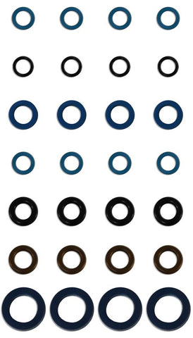 Seal kit for Fuel Injector Clinic Honda/Acura style and Subaru STi top-feed rail conversion injectors (slk-115-7x4)