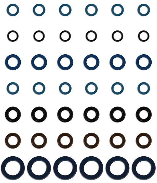 Seal kit for Fuel Injector Clinic Honda/Acura J-Series 1998-2003 injectors (slk-118x6)