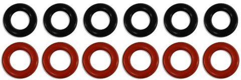 Seal kit for Fuel Injector Clinic  short 6 Cylinder Injectors top feed style injectors (slk-14-15-x-6)