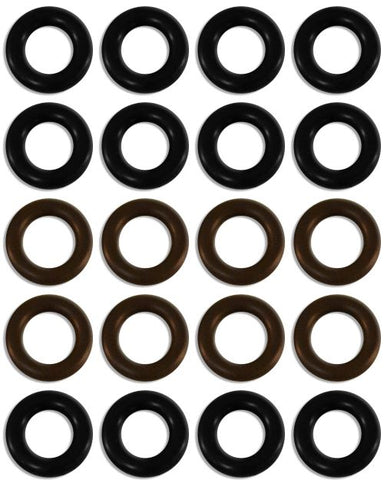 Universal seal kit for 4 cyl Fuel Injector Clinic  injectors w/14mm seals (slk-univ-14mm-x-4)