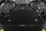 HPS Performance Aluminum Rear Skid Plate Undertray Protection Shield, Black, SP-102