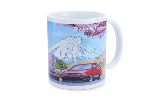 MUG WHITE GDB/BNR32/AE86 CHERRY BLOSSOM Mt.FUJI