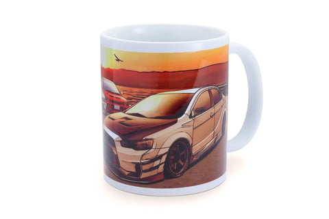 MUG WHITE EVO SUNSET LAKE KAWAGUCHI