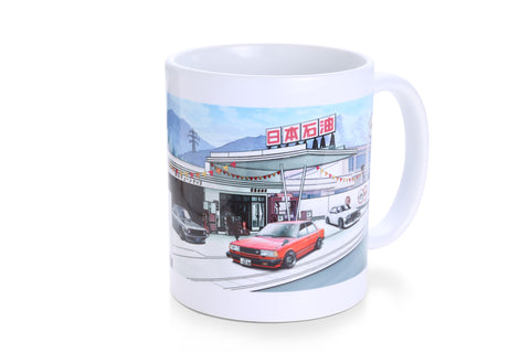 MUG WHITE B120/910/C210 GAS STATION YAMANASHI