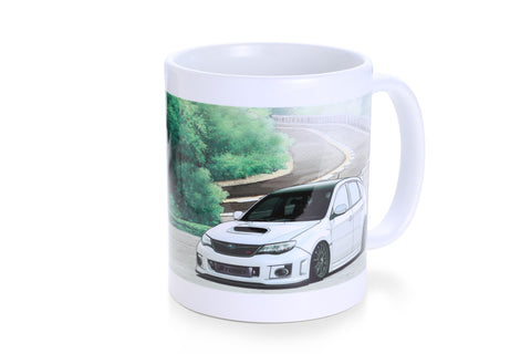 MUG WHITE GRB IMPREZA AKAGI TOUGE