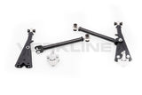 Adjustable tubular front race wishbones with modified kinematics MQB Audi RS3 S3 A3 8V Golf Mk7 Seat Leon 5F