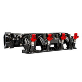 FuelTech TTR CNC Billet Intake Manifold 4 Injector for Yamaha 1900 PWC jet ski 1.9L - shown with injectors.