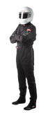 RaceQuip Black SFI-1 1-L Suit - Medium Tall