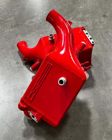 CSF 2025+ BMW G90 M5 / G99 M5 Touring Charge Air Cooler - Bengal Red Gloss