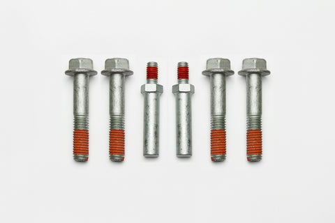 Wilwood bolt kit 1/2-13X2.75 LG hfcs silver epoxy 1193-S 4PK W/STEERING stop