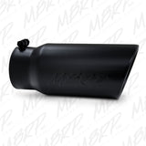 MBRP 10-12 Dodge 2500/3500 Cummins 6.7L Filter Back Single Side Black Coated Exhaust System