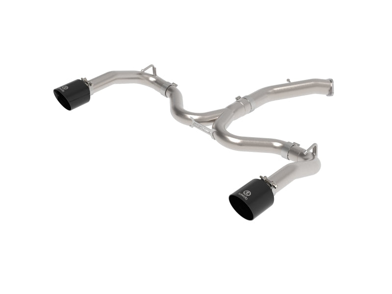 aFe 20-21 Kia Forte GT 1.6L 3in-2.5in 304 Stainless Steel Axle-Back Exhaust w/ Black Tips
