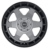 Weld Off-Road Ridge 20x9 - 5x127 / 5x139.7 BP - ET0 - 87.1mm CB - Satin Gunmetal Wheel (Black Ring)