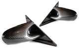 GReddy Nissan R34 Skyline Garage Active Group A Type Dry Carbon Side Mirrors - Set