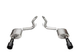 Corsa 2024 Ford Mustang GT Coupe 3in Sport Axle-Back Exhaust - 4.5in Black Carbon Fiber Tips
