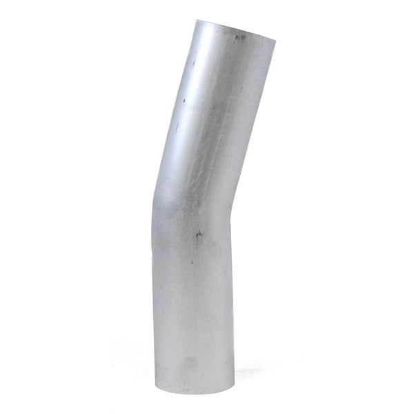 HPS 2.5 inch OD 15 Degree Bend 6061 Aluminum Elbow 16 Gauge w/ 4 inch CLR