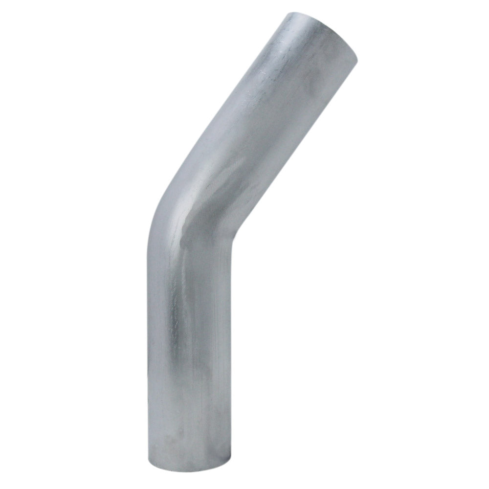 HPS 4 inch OD 35 Degree Bend 6061 Aluminum Elbow 16 Gauge w/ 4 inch CLR