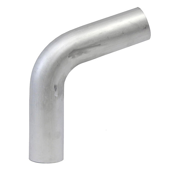 HPS 2.5 inch OD 70 Degree Bend 6061 Aluminum Elbow 16 Gauge w/ 4 inch CLR