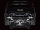 AWE 2024 Ford Mustang Dark Horse S650 RWD SwitchPath Catback Exhaust w/ Quad Chrome Silver Tips