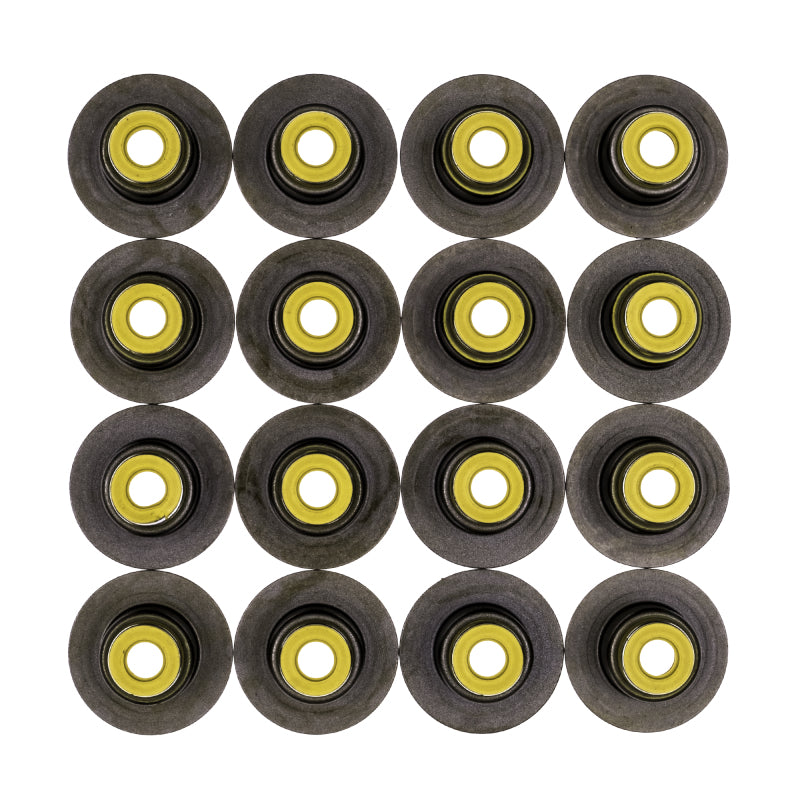 Cometic .265in x .500in x .635in x 1.126in Metal Jacket Valve Stem Seal - Yellow - 16 Pack