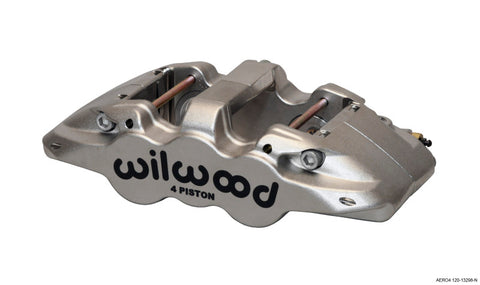 Wilwood Caliper-Aero4-ST-L/H-Nickel (.80 Thk Pad) 1.88/1.62in Pistons 1.25in Disc