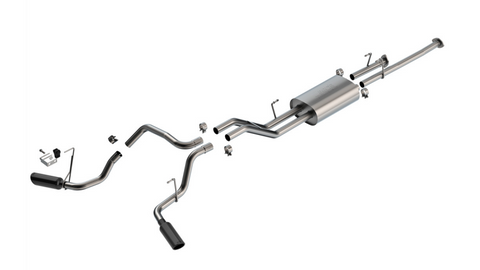Borla 07-21 Toyota Tundra 4.6L/5.7L Cat-Back Touring SS Catback Exhaust w/ Black Chrome Tips