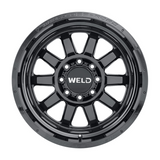 Weld Stealth 20x9 / 8x180 / 5.01 BS / 124.3 HB - Gloss Black - Non-BL Wheel
