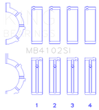 King Engine Bearings Chrysler 226 (3.7L) (Size +0.25mm) Main Bearing Set