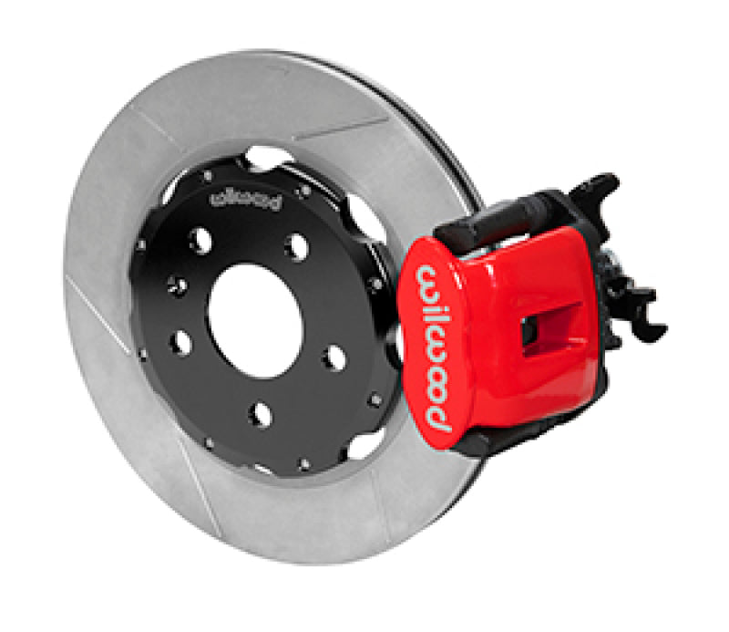Wilwood 03-08 Audi A4 Caliper-Combination Parking Brake Rear 12.19 Rotor - Red