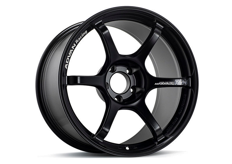 Advan RG-4 18x9.5 +35 5-114.3 Semi Gloss Black Wheel