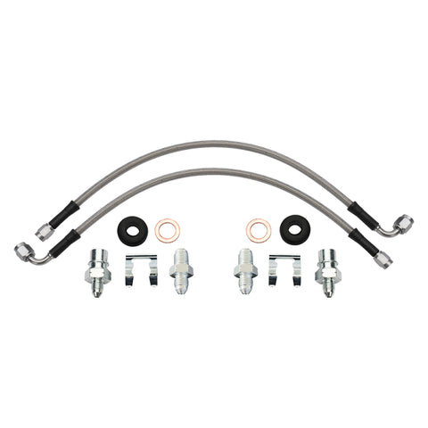 Wilwood flexline kit 16IN. 90 deg -3 male to M10-1.0 BF M10-1.0 banjo