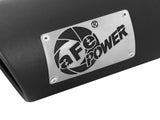 aFe MACH Force-Xp Universal Exhaust Tip 3-1/2ININ x 4-1/2IN Outlet x 12IN Black Left Side Exit