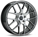 Enkei Raijin 19x8 42mm Inset 5x120 Bolt Pattern 72.6 Hub Bore Hyper Silver Wheel