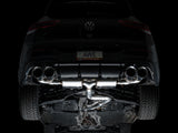 AWE MK8 Volkswagen Golf R 3in Touring Edition Quad Exhaust - Chrome Silver Tips