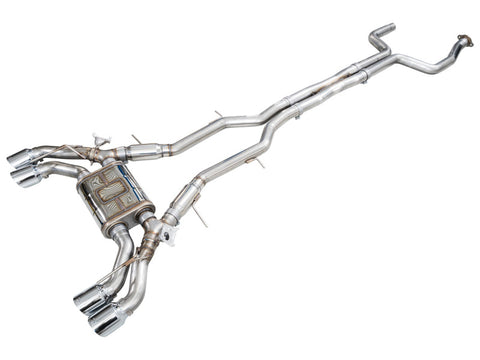 AWE Tuning 22-26 Cadillac CT5-V Blackwing SwitchPath Exhaust - Chrome Silver Tips